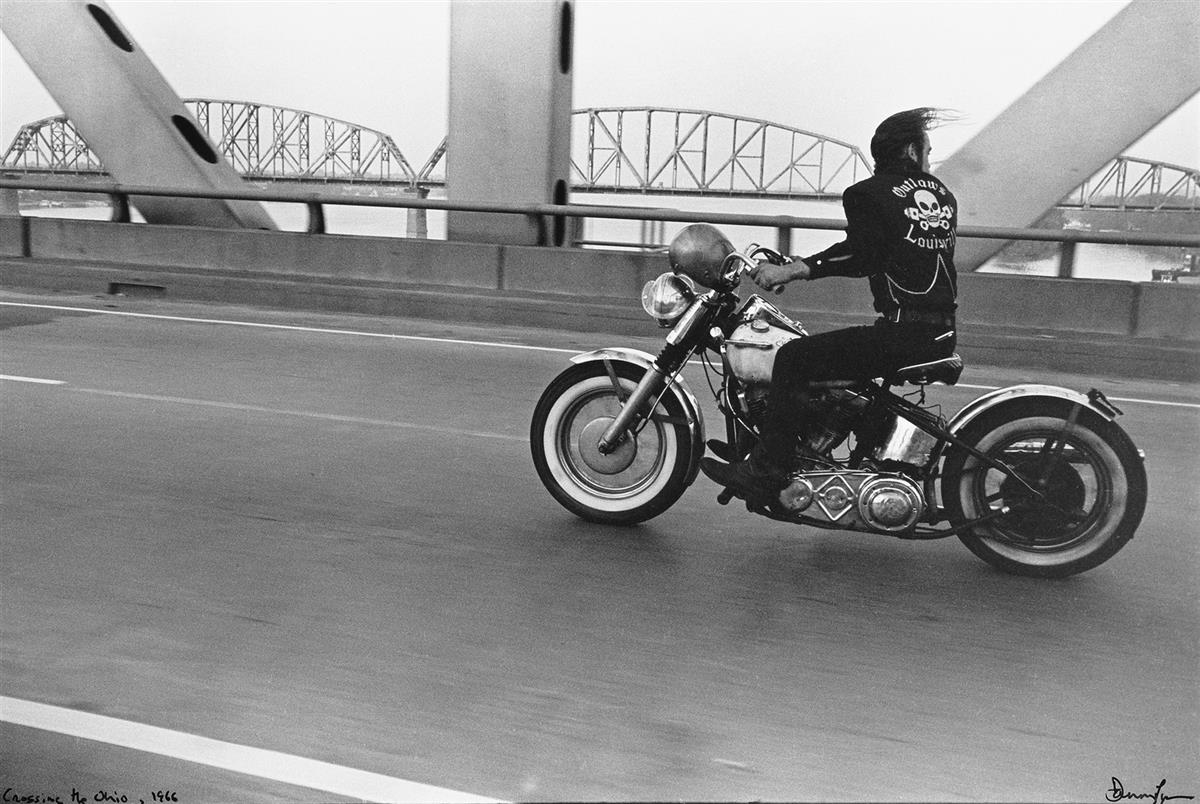 DANNY LYON (1942- ) Crossing the Ohio, from The Bikeriders.